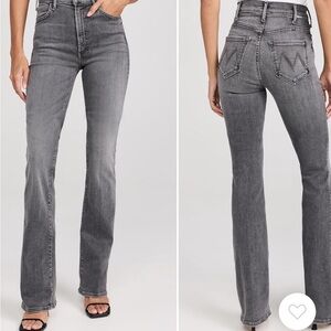 MOTHER Gray Hustler Heel Jeans NWT